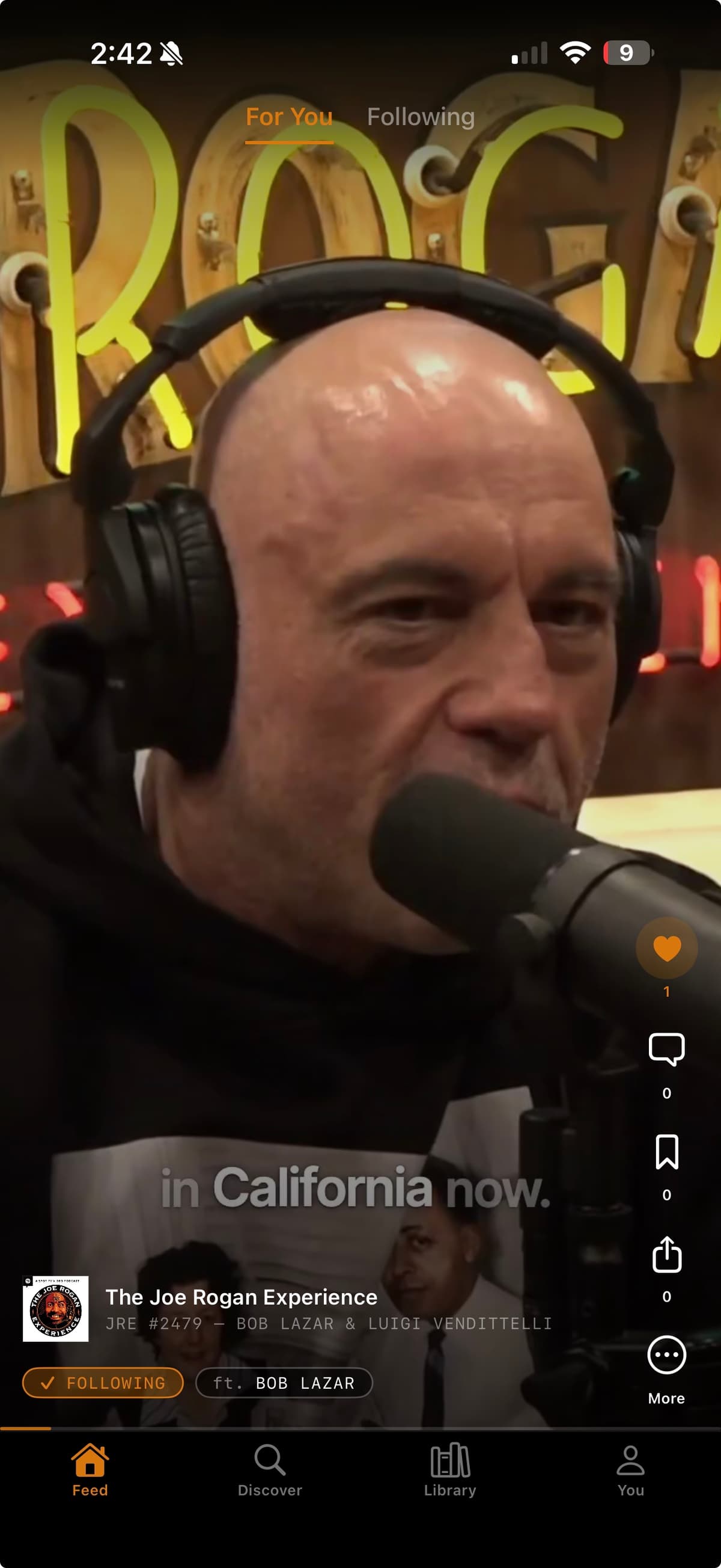 The PodTok feed